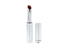 MAC Locked Kiss 24HR lipstick swatch in 95 Vicious demonstrates color accuracy and transfer resistance.