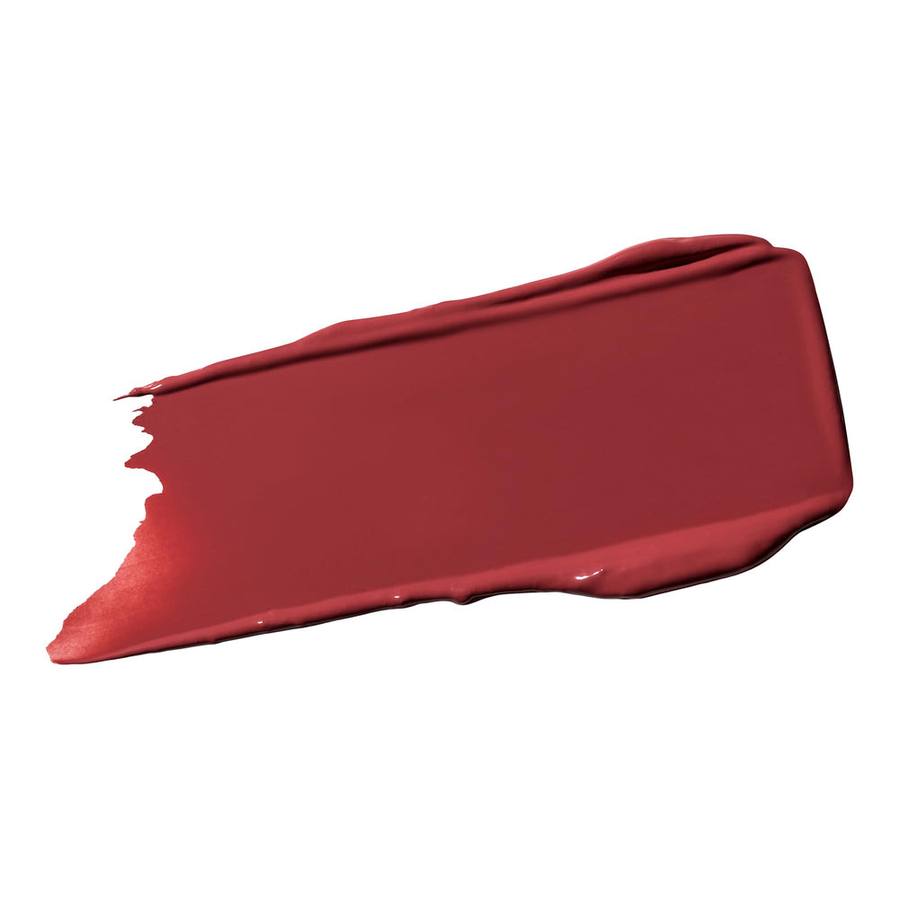 MAC M·A·Cximal Brick-O-La lipstick application on lips with creamy satin finish