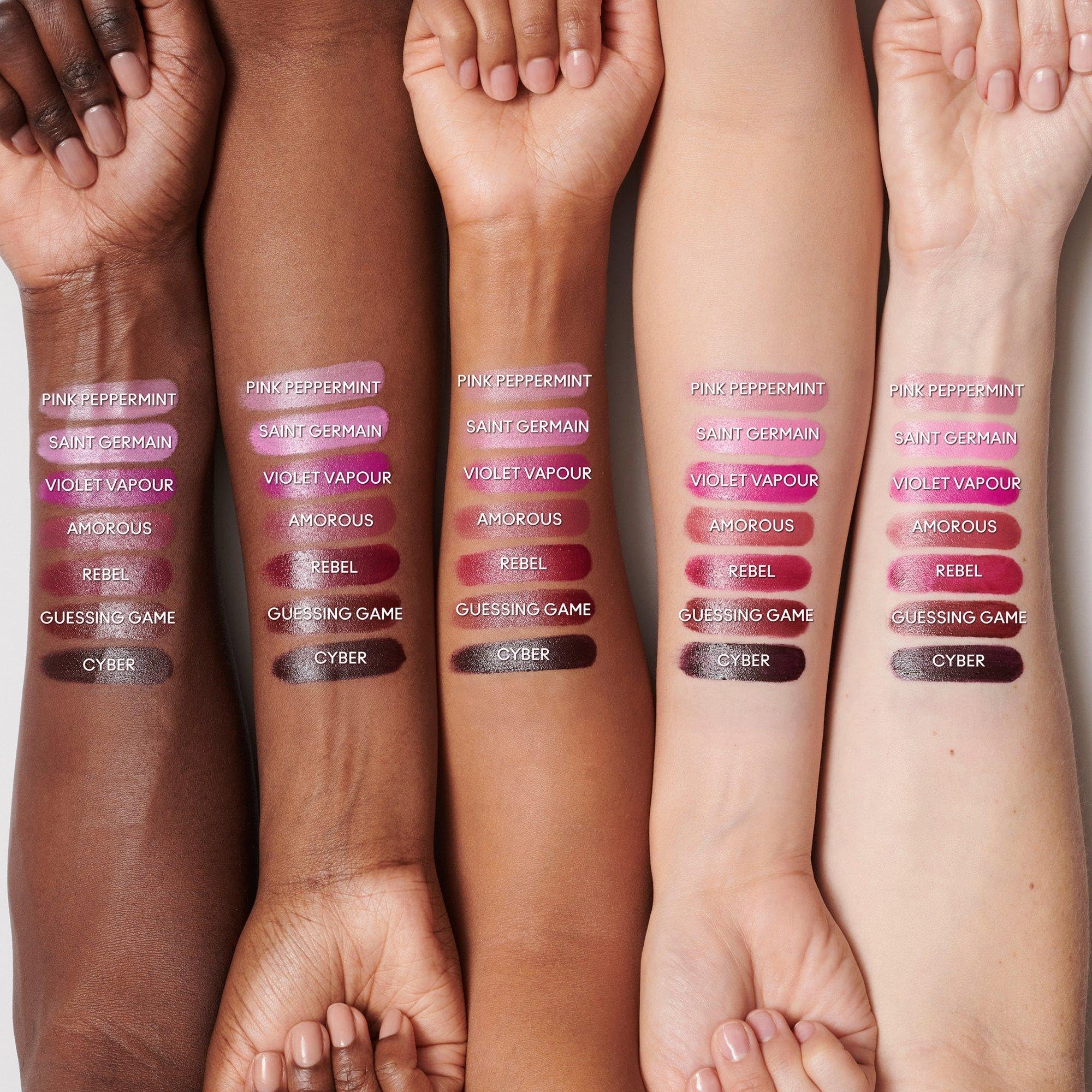 Close-up of MAC M·A·Cximal Brick-O-La lip tip showing creaminess