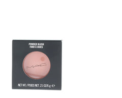 MAC Melba blush compact shows peachy shade for a natural rosy flush.