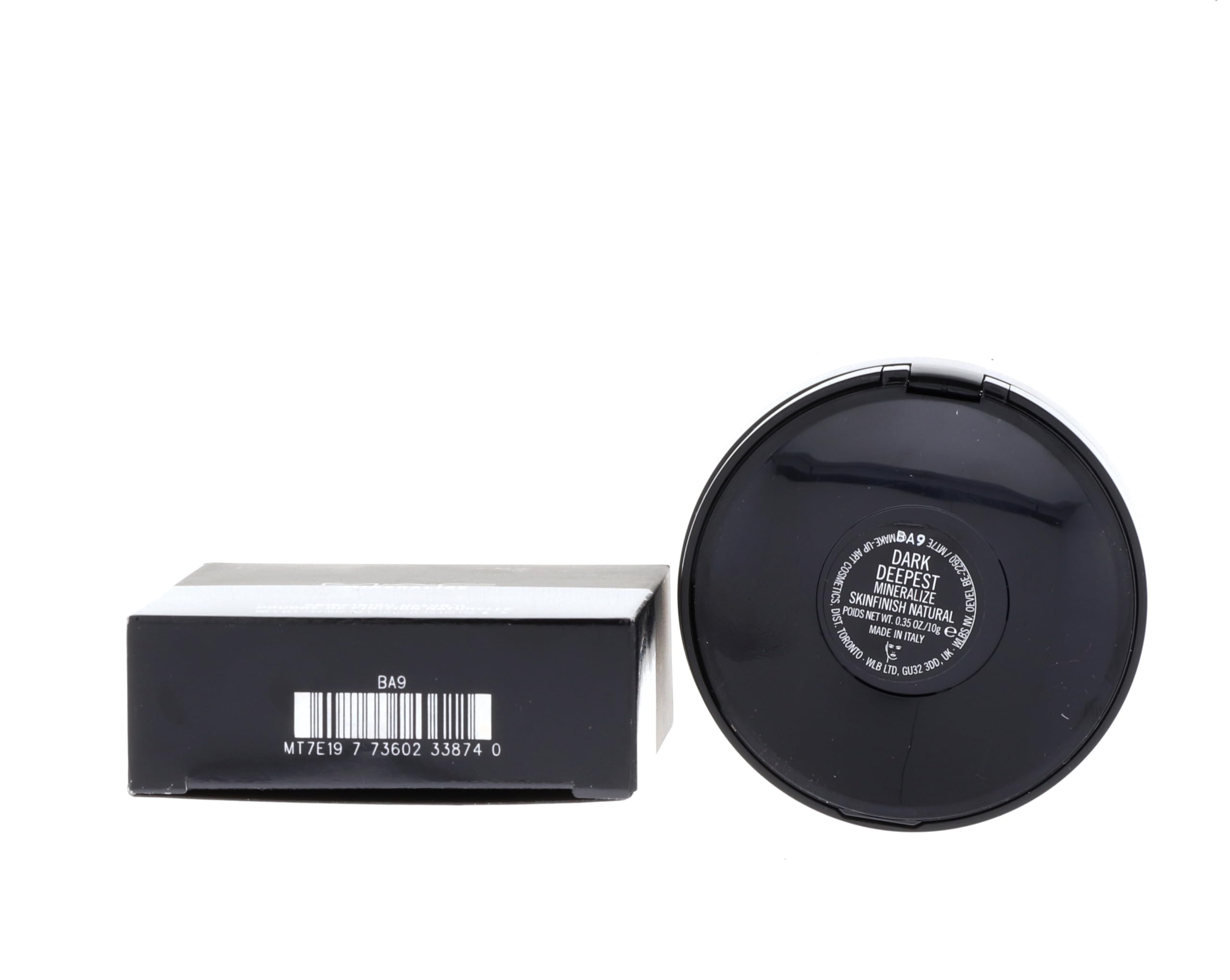 MAC Mineralize Skinfinish Natural Dark Deepest finish application shows even tone with natural glow