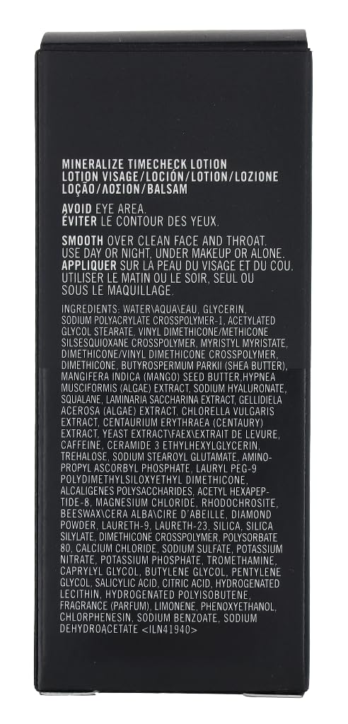 MAC Mineralize Timecheck Lotion swirl on skin reveals a luminous finish