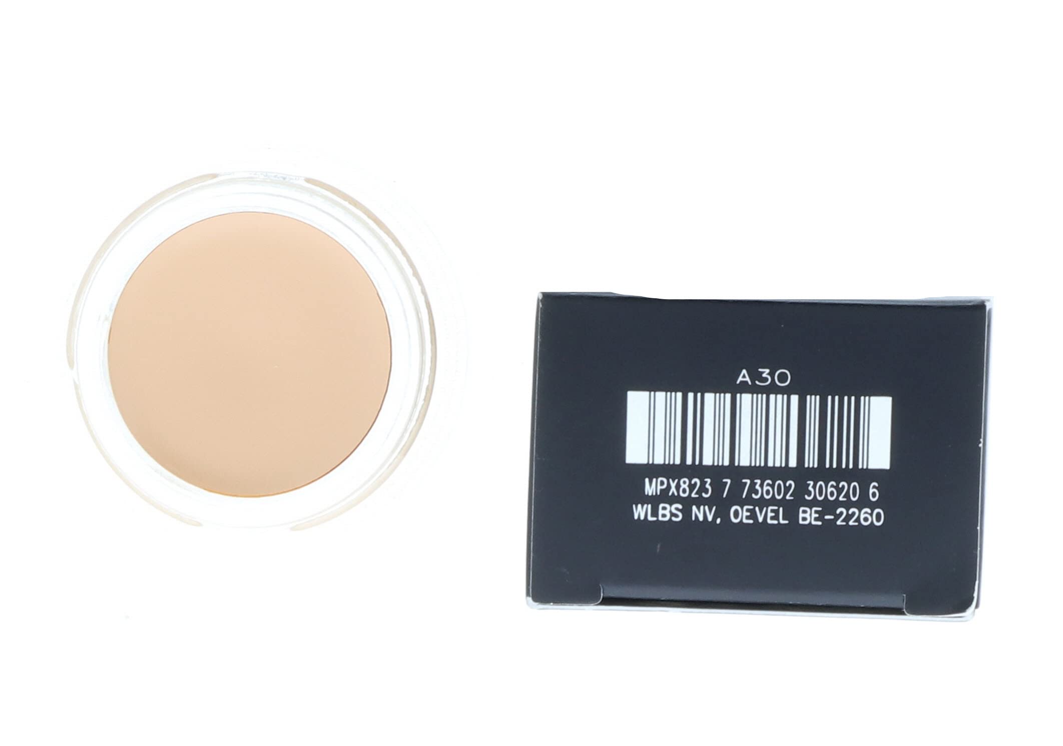 MAC Paint Pot Soft Ochre swatch on skin highlighting vibrant pigment and texture