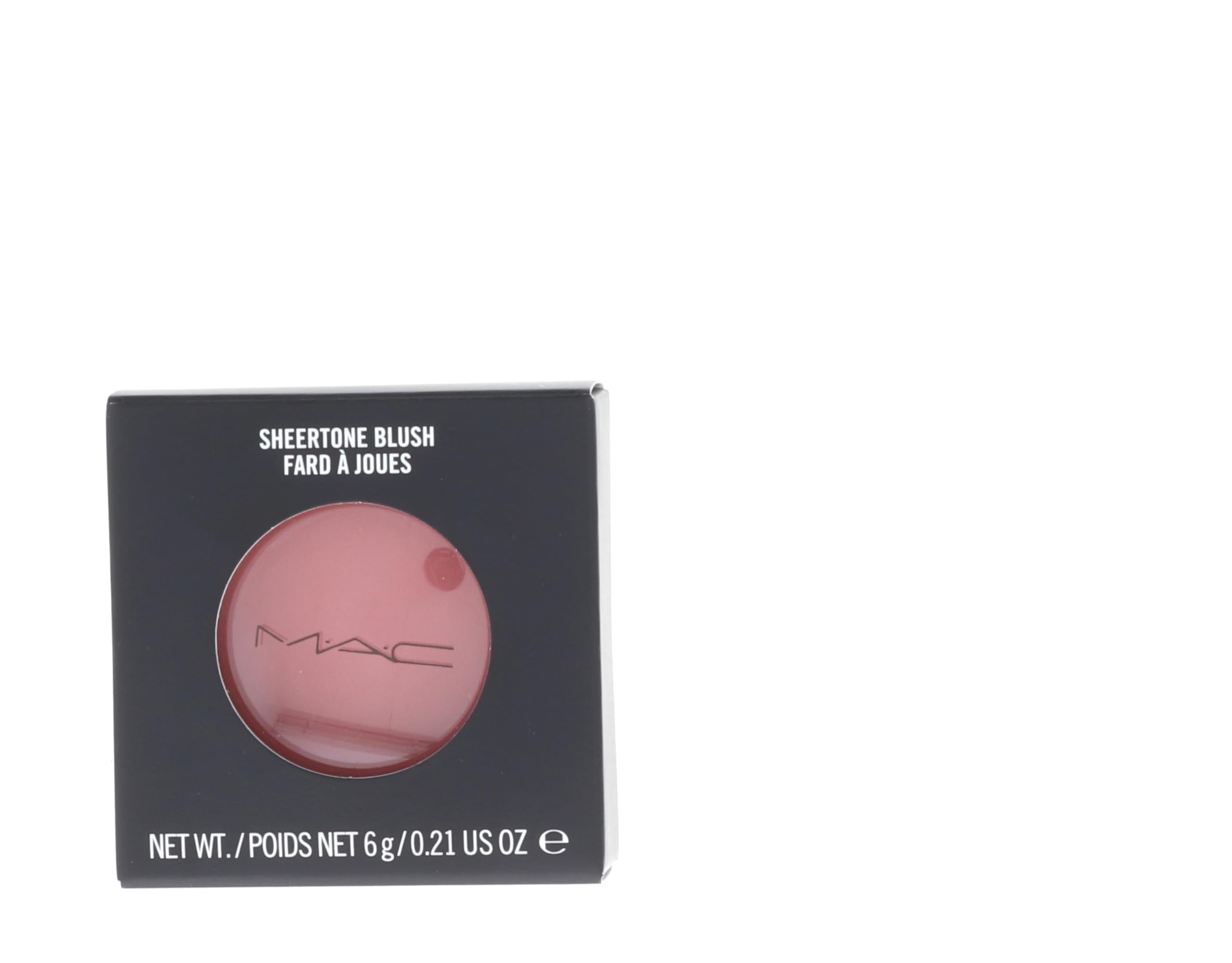 MAC Pinch Me blush compact seen up close with soft pink-peach shade