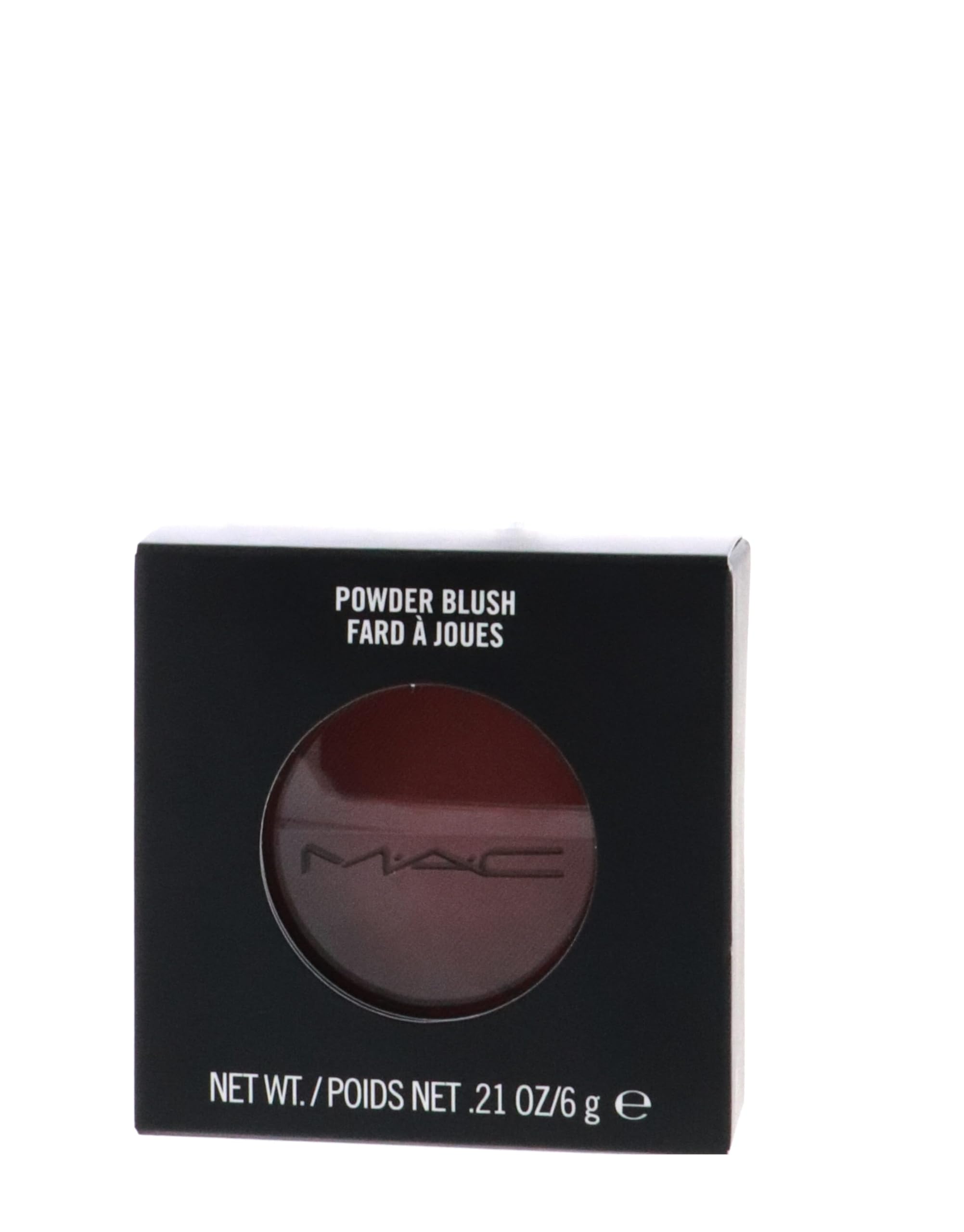 MAC Powder Blush Fever applying with a blush brush for precision
