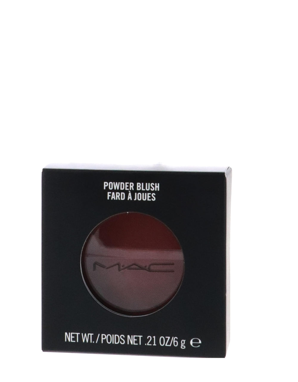 MAC Powder Blush Fever applying with a blush brush for precision