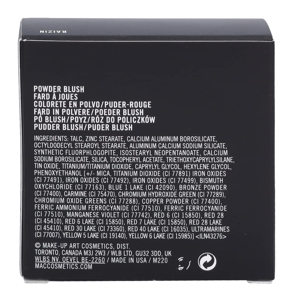 MAC Raizin long-lasting finish maintains healthy glow through day.
