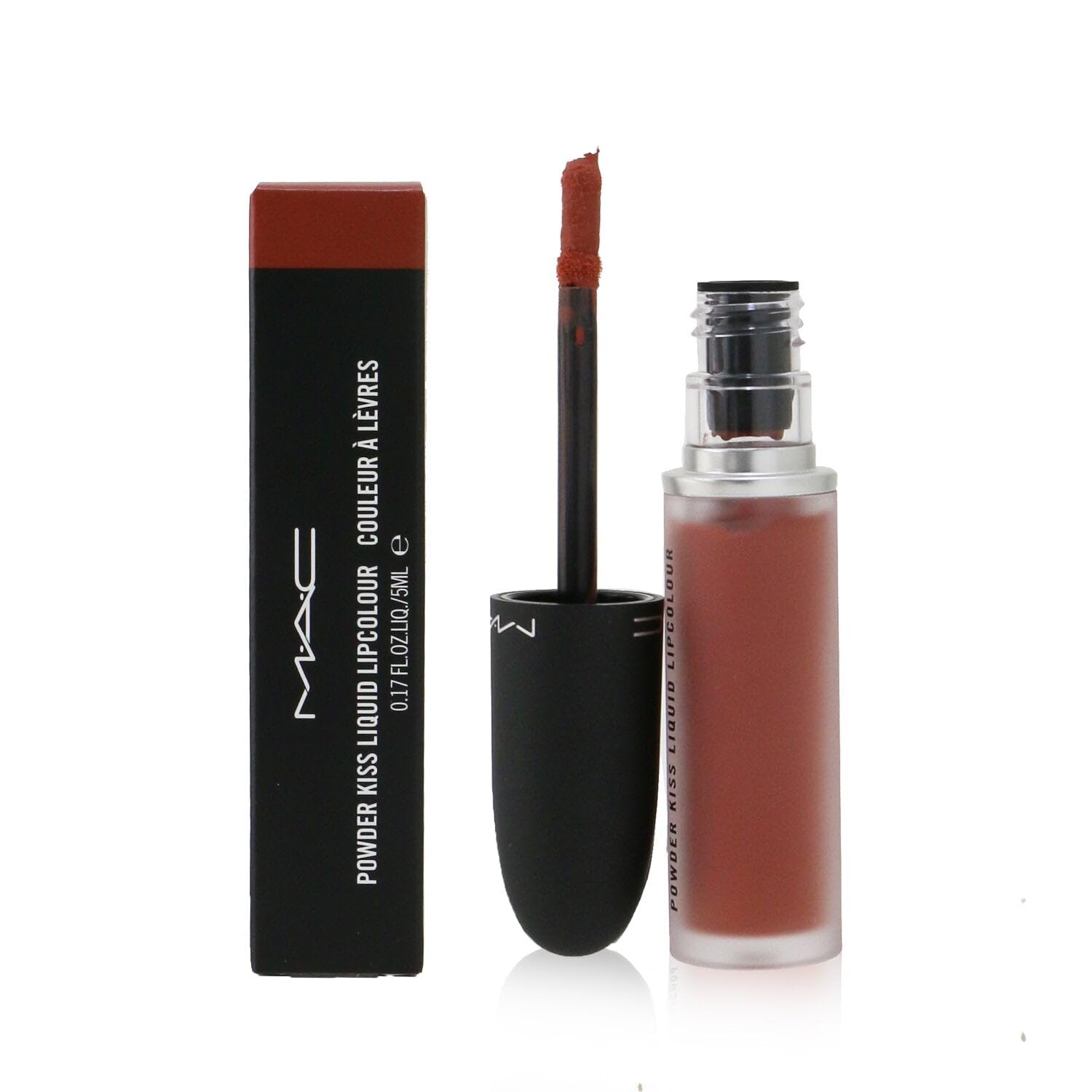 MAC Powder Kiss Lipcolour 988 provides moisture for comfortable wear.