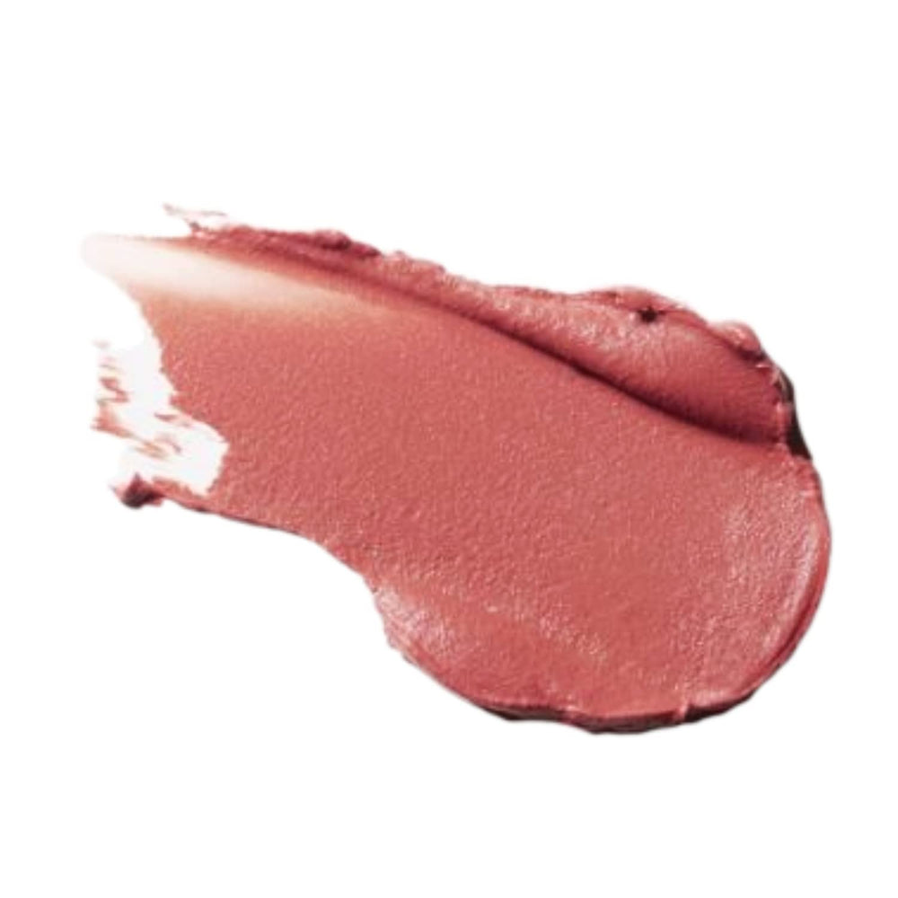 MAC Powder Kiss Liquid Lipcolour Date-Maker on lips, creamy texture and color-true finish for everyday wear.