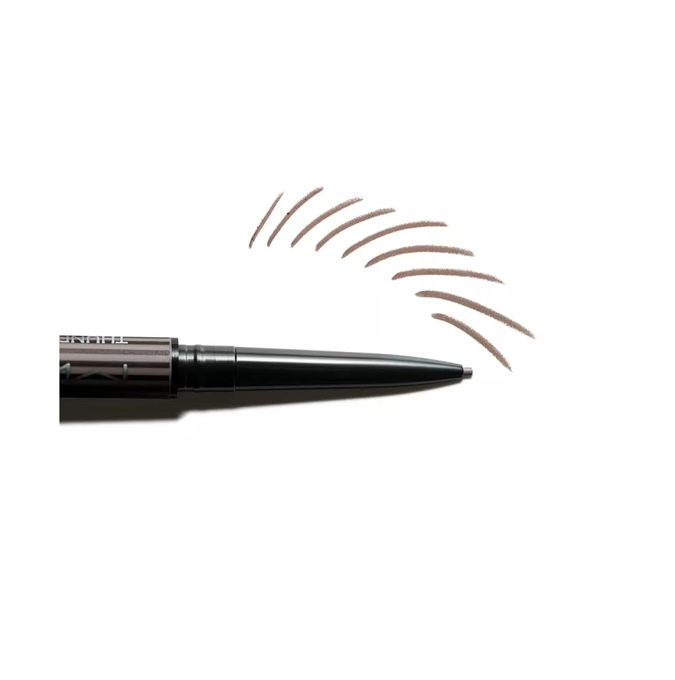MAC Pro Brow Definer showing feathered strokes to shape a defined brow.