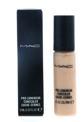 MAC Pro Longwear Concealer NC20 bottle close-up showing long-wear coverage.