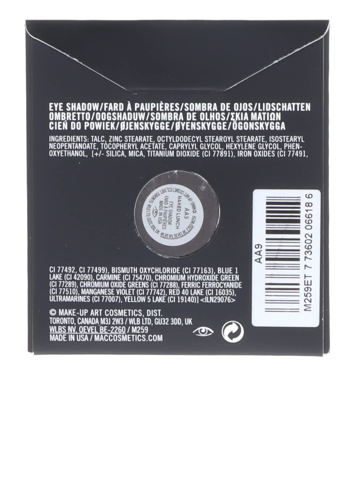 MAC Pro Palette Refill Naked Lunch in use for seamless blending and professional tone.
