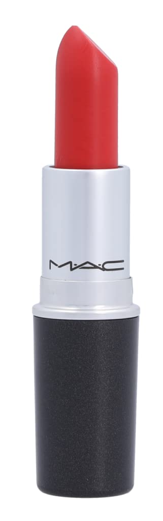 MAC Retro Matte Lipstick Dangerous lip swatch on skin for shade matching.