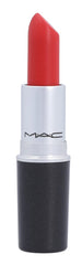 MAC Retro Matte Lipstick Dangerous lip swatch on skin for shade matching.