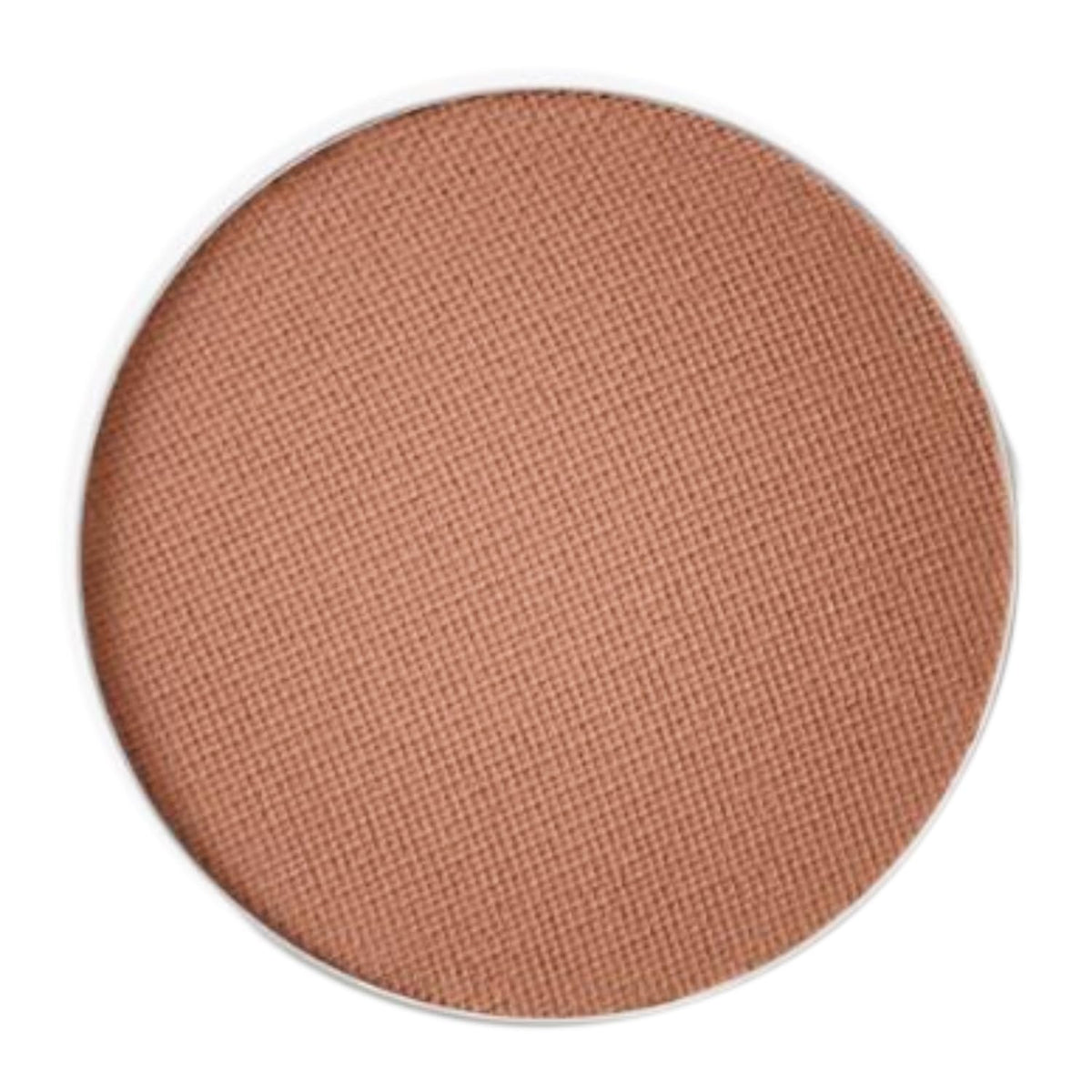 MAC Sandstone matte eyeshadow swatch in warm taupe for everyday looks.