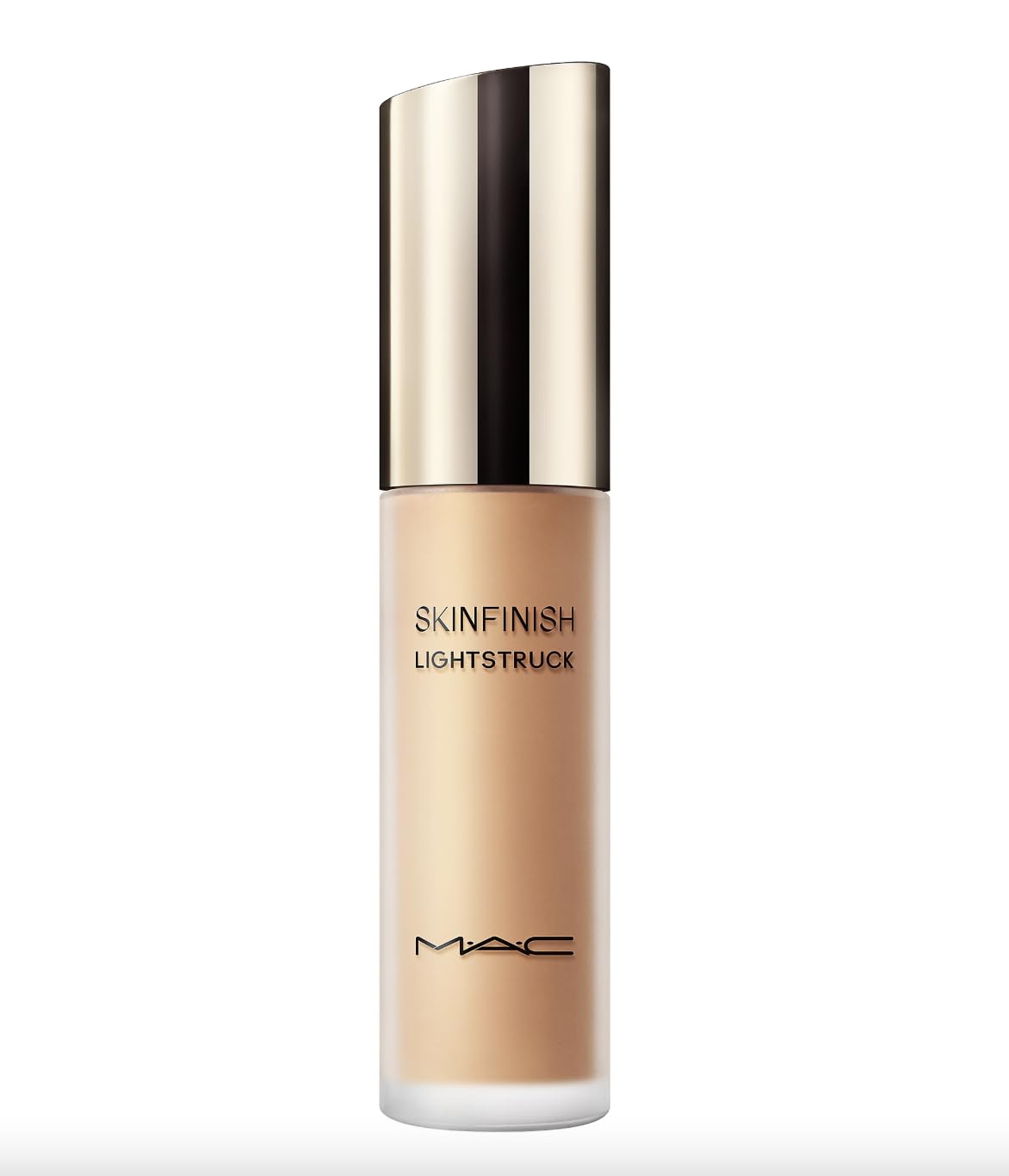 MAC Skinfinish Lightstruck Double Gleam bottle for on-the-go radiant glow.