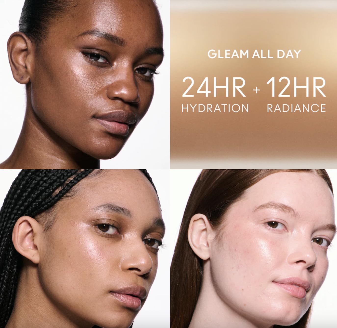 MAC Skinfinish Lightstruck Double Gleam blended with foundation for luminous all-over glow.
