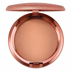 MAC Skinfinish Sunstruck Bronzer compact shows warm glow for all-day radiance