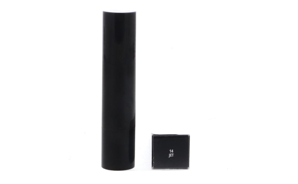 MAC Squirt Plumping Gloss Stick 14 Jet application shows smooth glide and shine.
