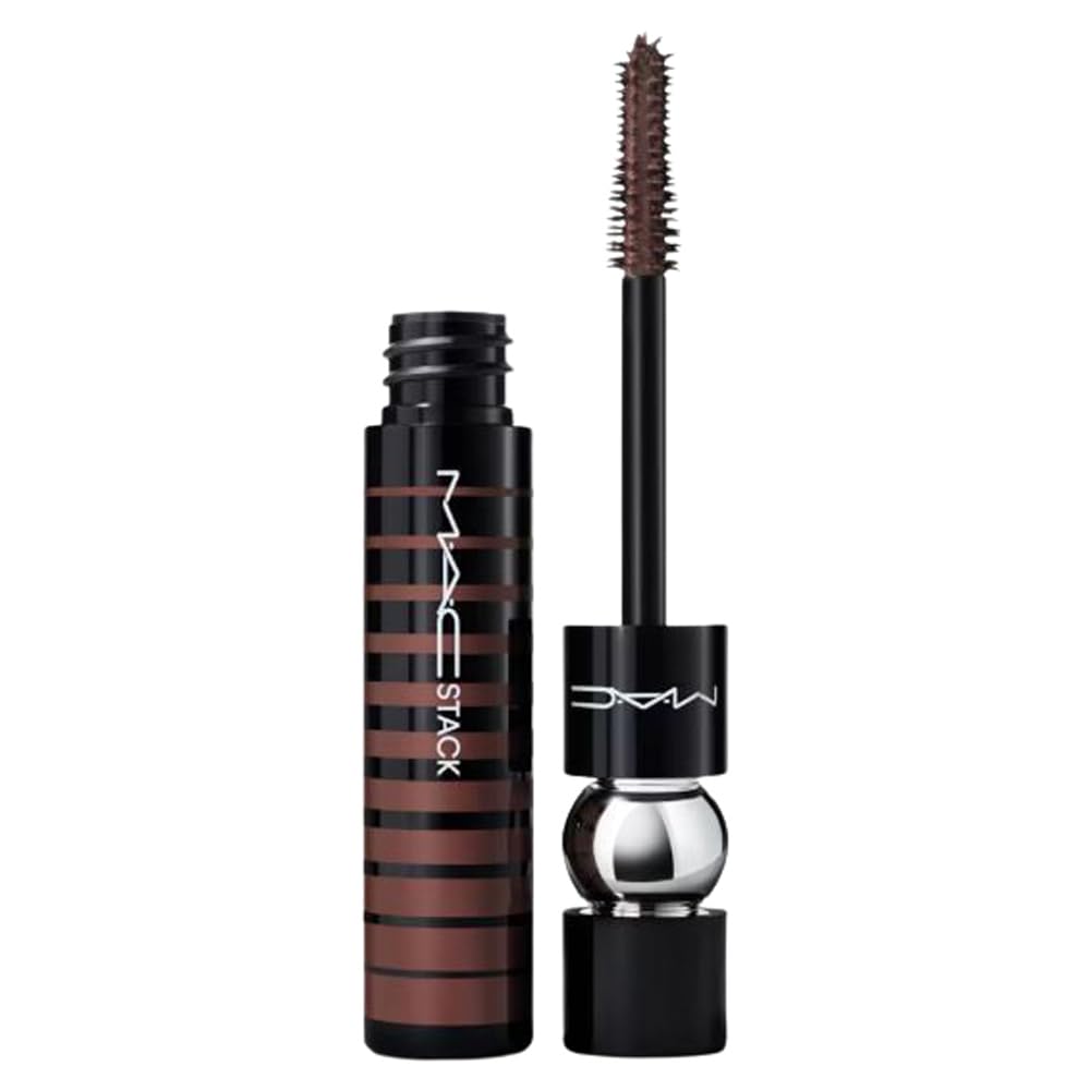 MAC Stack Mascara Chestnut Stack brown wand coats lashes for defined, natural-looking volume.