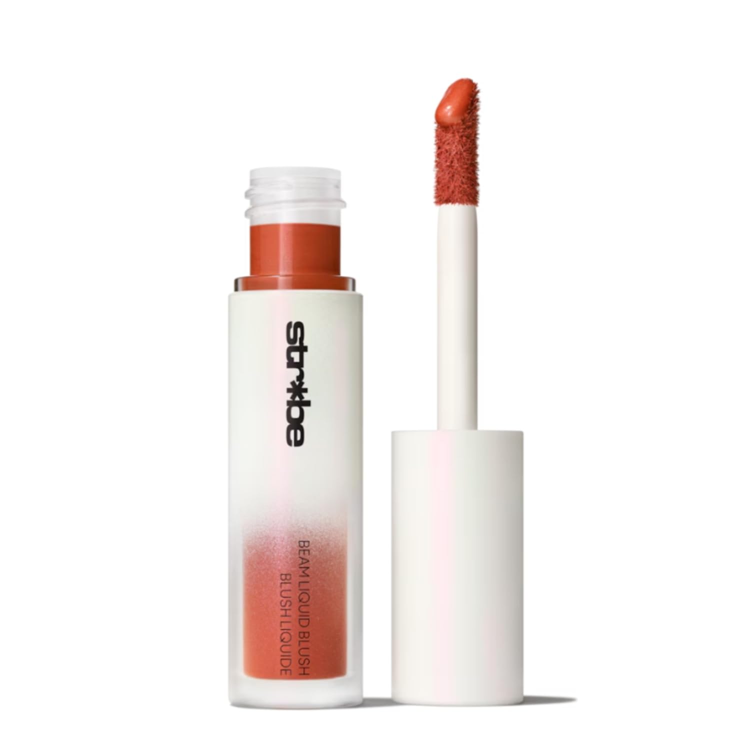 MAC Strobe Beam Liquid Blush Lavalite close-up showing radiant, buildable color.