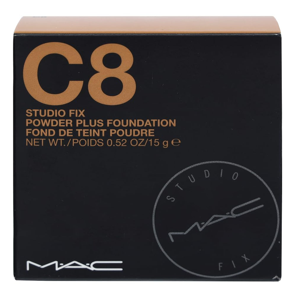 MAC Studio Fix matte finish controls shine for lasting wear.