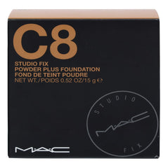 MAC Studio Fix matte finish controls shine for lasting wear.