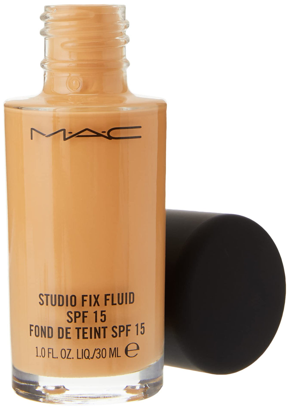 MAC Studio Fix Fluid Foundation matte finish texture on skin.