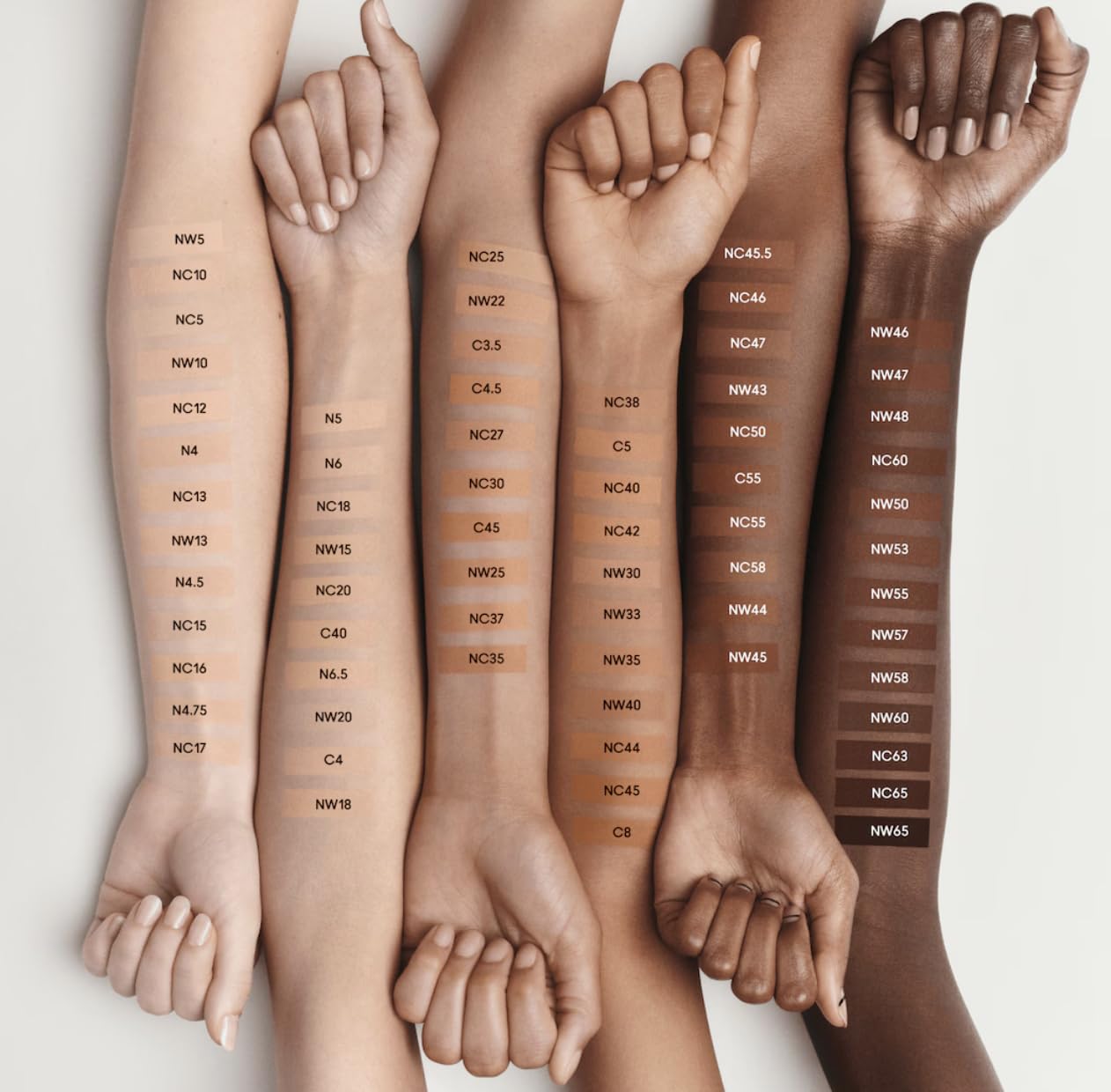 MAC Studio Fix Fluid beige NC16 shade swatch for correct match