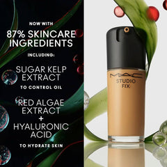 MAC Studio Fix Fluid hyaluronic acid hydration supports comfortable skin