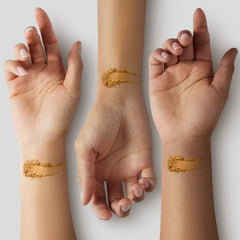 MAC Studio Fix Powder Plus Foundation NC47 applying with included sponge for buildable coverage