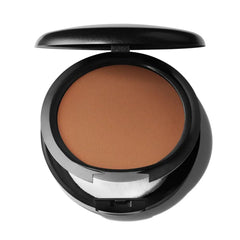 MAC Studio Fix Powder Plus Foundation NW58 swatch on skin for all-day matte finish