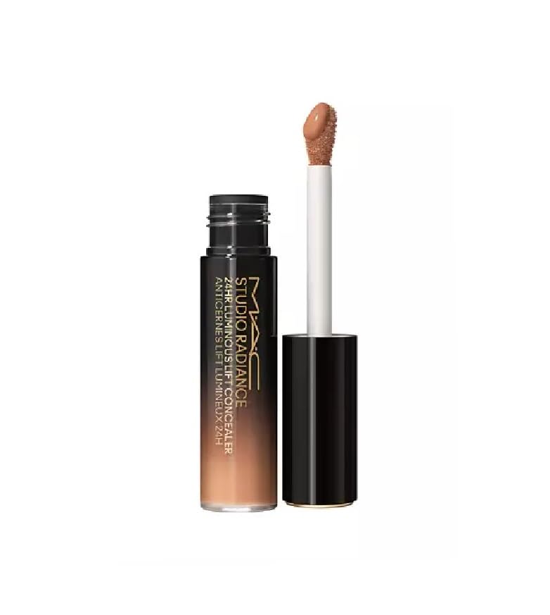MAC Studio Radiance concealer bottle shows luminous hydration for all-day wear.
