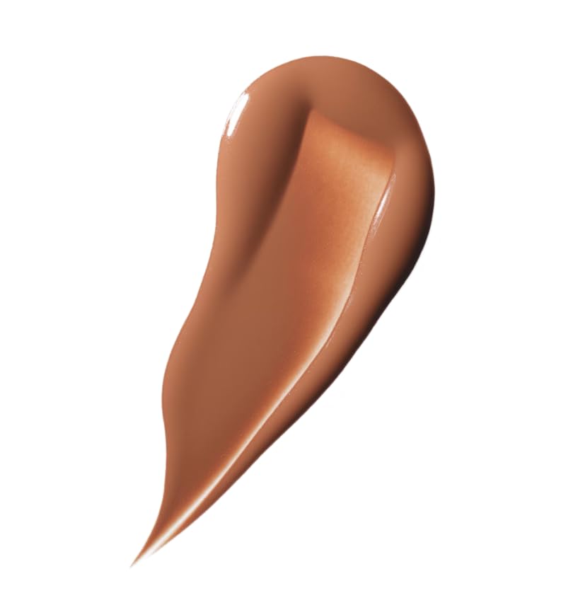 MAC Studio Radiance Foundation application demonstrates buildable sheer coverage.