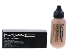 MAC Studio Radiance Foundation N2 bottle—sheer coverage for a natural, radiant glow