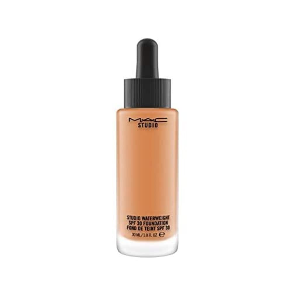 MAC Studio Waterweight SPF 30 Foundation NC50 bottle with lightweight, natural-looking coverage