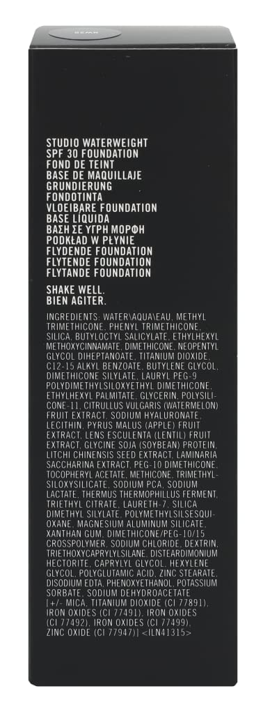 MAC Studio Waterweight Foundation NC20 daily application on clean skin