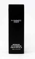 MAC Studio Waterweight SPF 30 packaging, travel-friendly bottle for everyday wear.
