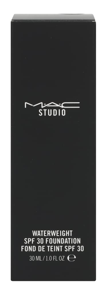 MAC Studio Waterweight Foundation NC20 swirled on skin for natural finish