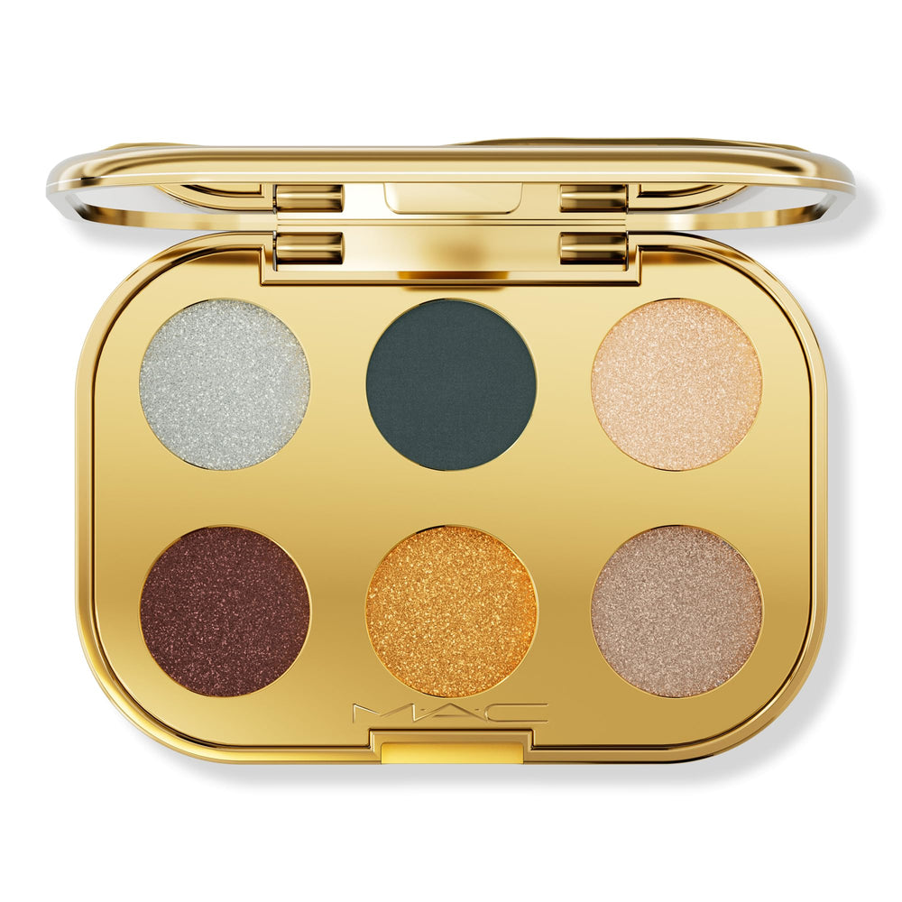 MAC Treasured Eye Shadow Palette in a mirrored compact for versatile day-to-night looks.
