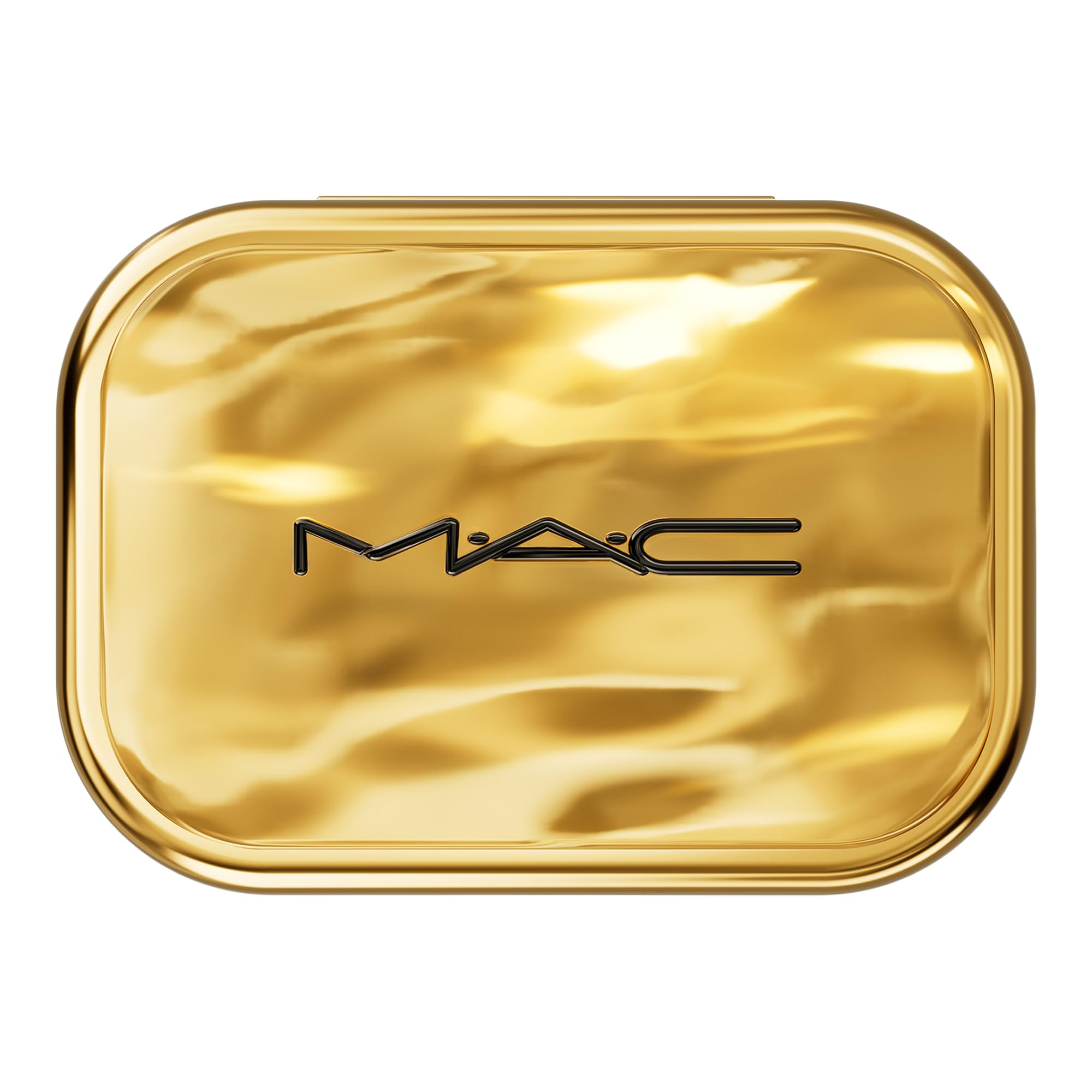 MAC Treasured packaging features holiday-exclusive gold tone for gifting appeal.