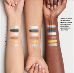 MAC Treasured Eye Shadow Palette X6 keep the change swatches showing long-wear color