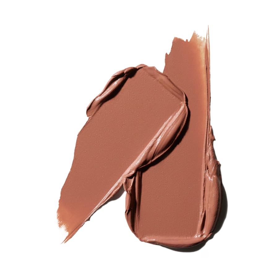 MAC Ximal Silky Matte Lipstick 631 Yash closeup highlights silky finish and neutral tone.
