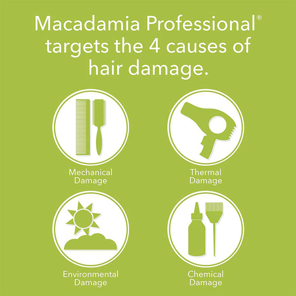 Macadamia Natural Oil Smoothing Conditioner hair application scene demonstrates detangling