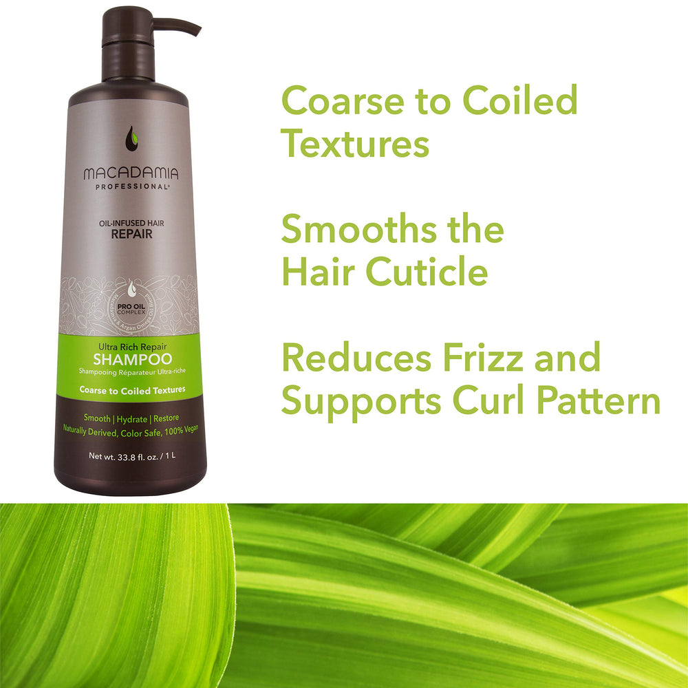 Close-up of Pro Oil Complex in Macadamia Professional Ultra Rich Moisture Shampoo.