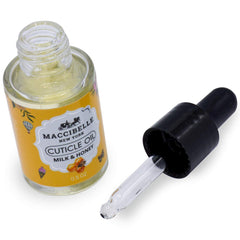Maccibelle Cuticle Oil dropper close-up provides precise, clean hydration.