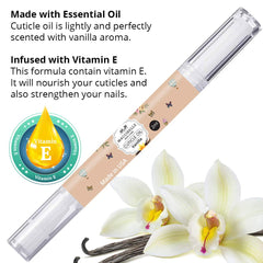 Maccibelle Cuticle Oil Pen applying precise nourishing care to dry cuticles.