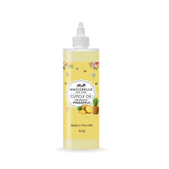 Maccibelle cuticle oil refill pineapple bottle nourishes dry cuticles with tropical scent
