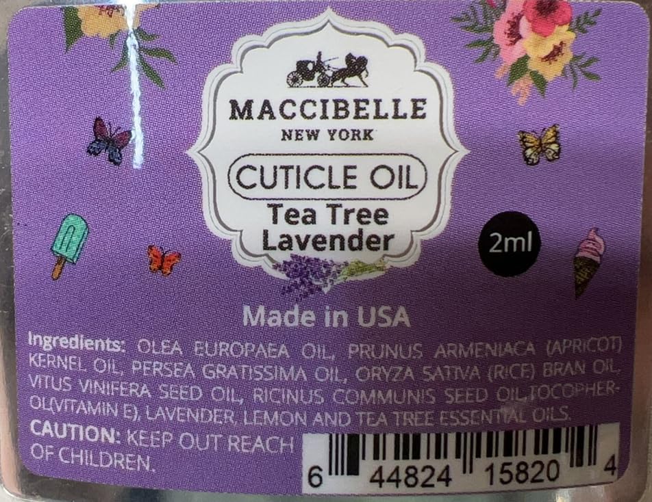 Maccibelle Lavander USA-made premium quality label on packaging.