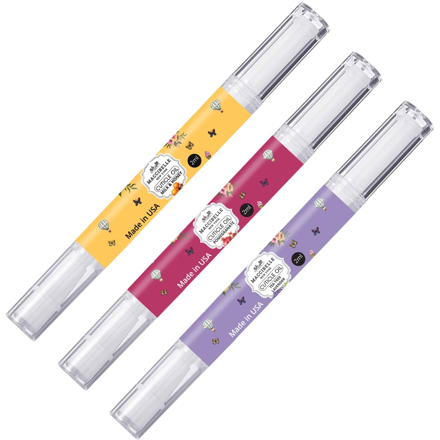 Maccibelle Pure Cuticle & Nail Oil Pen 2ml front view for on-the-go moisture